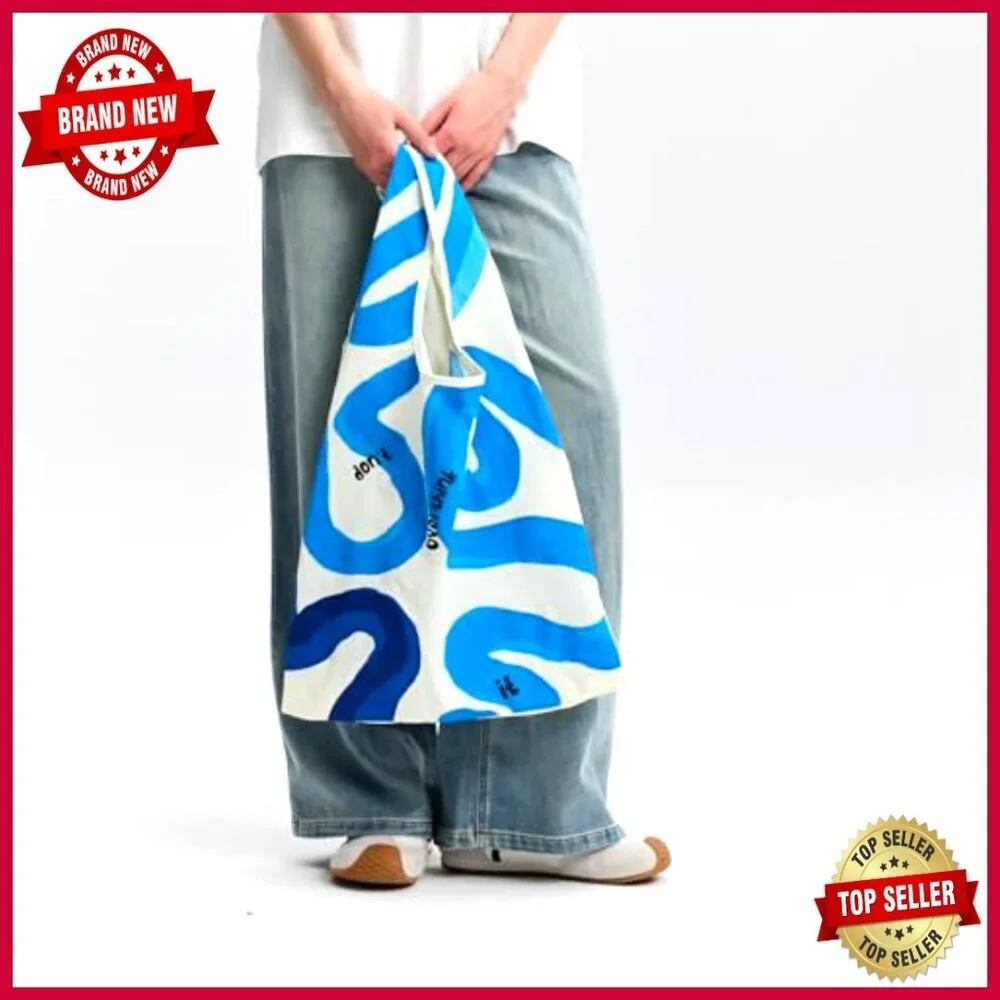 Nylon Tote Bag with Removable Strap, Foldable, 20L Capacity, Casual Purse